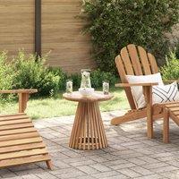 Berkfield Home Garden Side Table 50x49.5 cm Solid Wood Teak in Brown | Size: 50x49.5 cm