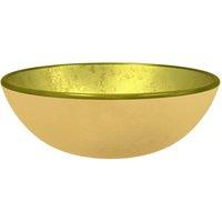 Berkfield Home Basin Tempered Glass 35x12 cm Gold