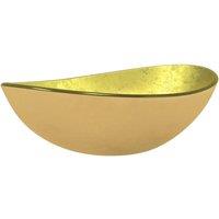 Berkfield Home Basin Tempered Glass 54.5x35x15.5 cm Gold
