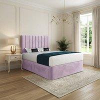 Casani Limpsfield Upholstered Pink Soft Velvet Designer Bed Frame | Size: Small Double