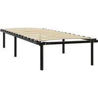 Berkfield Home Bed Frame without Mattress Black Metal 100x200 cm