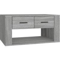 Berkfield Home Coffee Table Grey Sonoma 80x50x40 cm Engineered Wood | Size: 80 x 50 x 40 cm