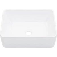 Berkfield Home Wash Basin 40x30x13 cm Ceramic White | Size: 40 x 30 x 13 cm