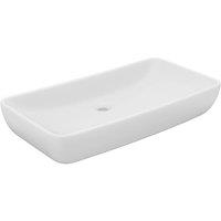 Berkfield Home Luxury Basin Rectangular Matt White 71x38 cm Ceramic