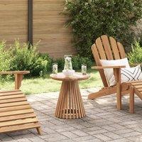 Berkfield Home Garden Side Table 50x49.5 cm Solid Wood Teak in Brown | Size: 50x49.5 cm