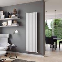 Bathroom Kingdom Delta Line White Single Flat Panel Vertical Radiator 1800x345mm