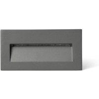 Netlighting Mani Outdoor Recessed Wall Lamp Dark Grey IP65 2200 2700 3200 4000K