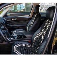 Havendro Black Wooden Bead Car Seat Cushion Classic Beaded Design