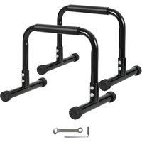 Nordara Stable Parallel Dip Bar Station Gym Parallettes in Black | Size: 0.65kg