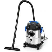 Nordara 1200W Powerful Industrial Wet & Dry Vacuum Cleaner in Silver | Size: 100 cm x 15 cm