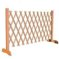 Nordara Wooden Expanding Garden Trellis Freestanding Partition Barrier Screen in Brown | Size: 100 cm x 100 cm