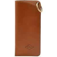 Harvey Makin Men's Glasses Case with Carabiner Clip in Brown