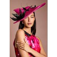 Coast Women's Lisa Tan Flower Detail Fascinator With Curved Edge in Pink