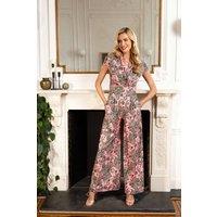 Hot Squash Women's Wideleg Jumpsuit in Light Pink | Size: 18