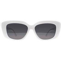 montana Women's Rectangle White Smoke Grey Polarized MP56