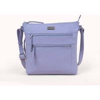 Assots London Women's 'CORI' Pebble Grain Soft Real Leather Crossbody Bag in Lilac