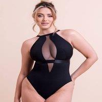 Scantilly Women's Swerve Non Wired Bodysuit Lingerie in Black | Size: XL