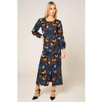 Dals Hart Women's Royal Blue Print Maxi Dress | Size: Medium