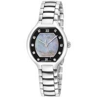 Gevril Women's Lugano Swiss Diamond 316L Stainless Steel Watch in Silver