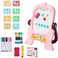 Living and Home Space Double-Sided Easel for Kids in Pink