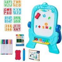 Living and Home Space Double-Sided Easel for Kids in Blue