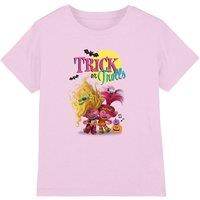 Trolls Poppy & Viva Halloween Kids T-Shirt, Pink | Size: 12-13 Years