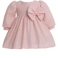 Cinda Girl's Floral Party Dress in Light Pink | Size: 18-24 m