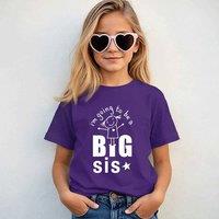 60 SECOND MAKEOVER I'm Going To Be A Big Sis T-Shirt in Purple | Size: 9-11 Years