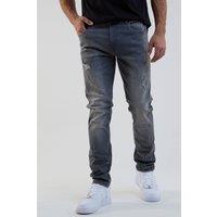 BCouture Men's Taper Fit Stretch Denim Jeans in Grey | Size: 36R