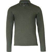 Nimbus Men's Carlington Deluxe Long Sleeve Polo Shirt in Olive | Size: Medium
