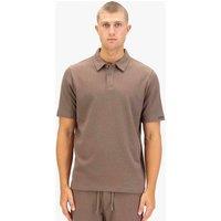 Luke 1977 Men's Fuego Button Down Polo in Brown | Size: Small