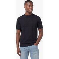 Luke 1977 Men's Lerwick Knitted T-shirt in Black | Size: 3XL