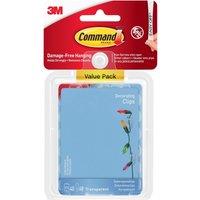 3M CLAW Command Clear Decorating Clips Value Pack 17026CLR-40 in White