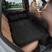 Living and Home Inflatable Car Back Seat Air Mattress with Pump in Black