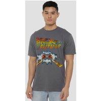 NBCU Back To The Future Delorean T-Shirt, Charcoal | Size: XL