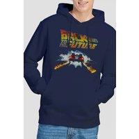 NBCU Back To The Future Delorean Hoodie, Navy | Size: Medium