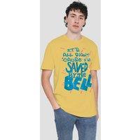 NBCU Saved By The Bell It'S All Right T-Shirt, Banana in Yellow | Size: Small