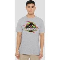 NBCU Jurassic Park Truck T-Shirt, Athletic Heather in Light Grey | Size: 4XL