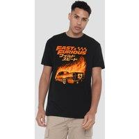 NBCU Fast & Furious Furious Fire T-Shirt, Black | Size: 4XL