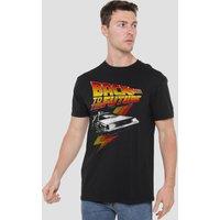 NBCU Back To The Future Retro T-Shirt, Black | Size: 5XL