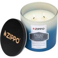 Zippo Odor Masking Candle - Fresh Linen in Blue
