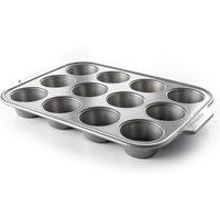 KitchenAid Metal Bakeware Muffin Pan in Light Grey