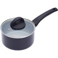 MasterClass Ceramic Non-Stick Induction Ready 16cm Saucepan in Grey