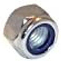 Forgefix Hexagon Nut & Nylon Insert Zp M5 Bag 100 in Silver