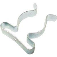 Forgefix Tool Clips 1.1/4In Zinc Plated (Bag 25) in Silver