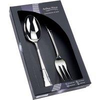 Arthur Price 'Dubarry' Stainless Steel Pair Of Large Servers Gift Boxed Cutlery Set in Silver