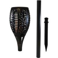 Smart Garden Products Outdoor Solar Powered Torch Ground Stake - Black
