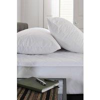 The Lyndon Company Quick Dry Quilted Mattress Protector | Deyongs 1846 in White | Size: Single