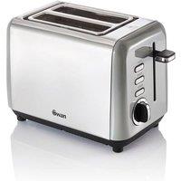 Swan Townhouse 2 Slice Toaster in Silver