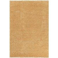 Desire Rugs Ainsley Modern Plain Living Room Shaggy Area Rug in Gold | Size: 120 cm x 170 cm